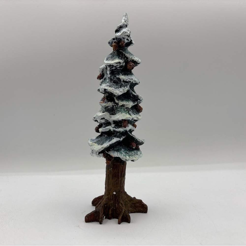 Department 56 1991 Vintage Village Pole Pine Tree 5528-0 8” Cold Cast Porcelain